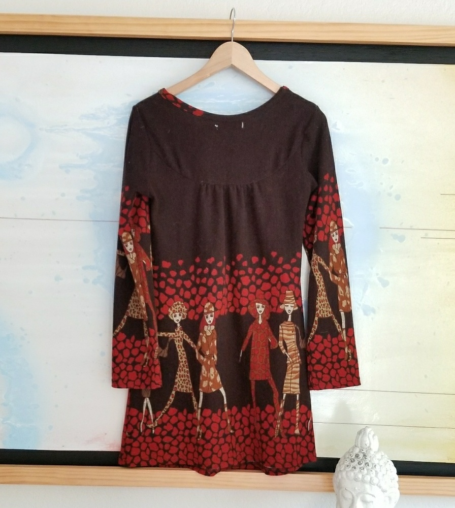 Axyeh Ladies long-sleeve sweater dress - Picture 5 of 10